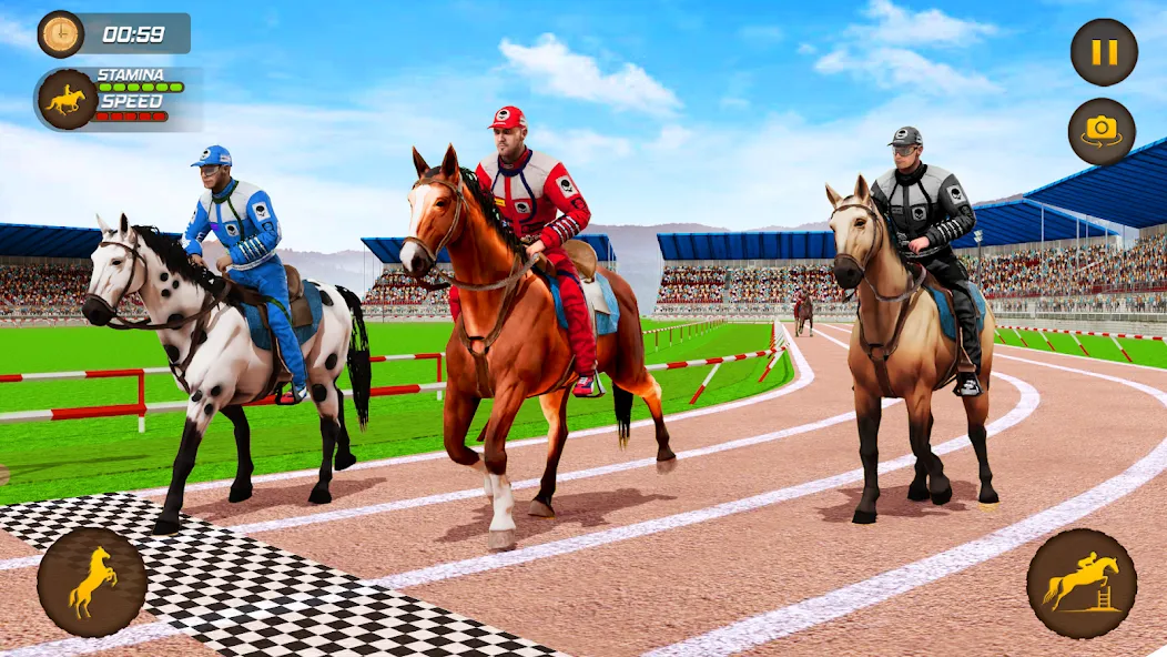 Horse Racing Game: Horse Games  [МОД Много монет] Screenshot 2