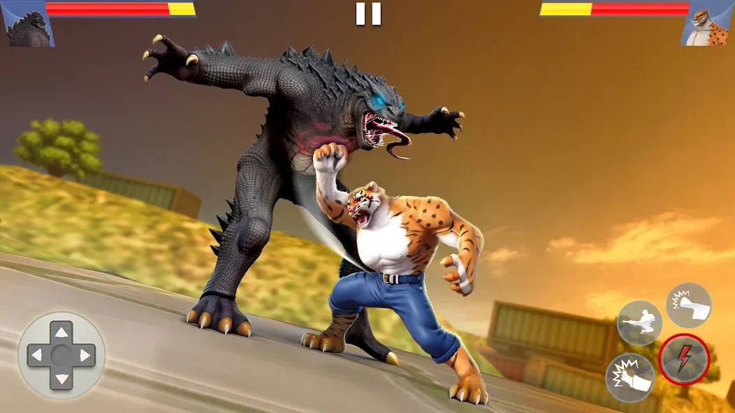 Kung Fu Animal: Fighting Games (Кунгфу животное)  [МОД Unlocked] Screenshot 1