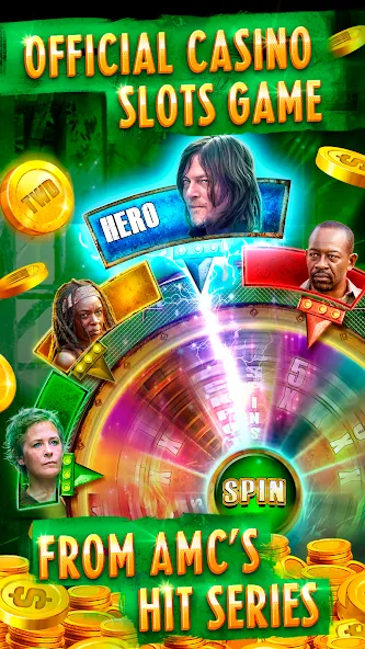 The Walking Dead Casino Slots (Зе Вокинг Дед Казино Слотс)  [МОД Unlimited Money] Screenshot 2