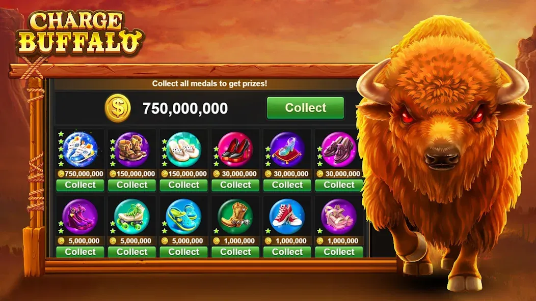 Charge Buffalo Slot-TaDa Games (Чардж Буффало Слот)  [МОД Все открыто] Screenshot 5