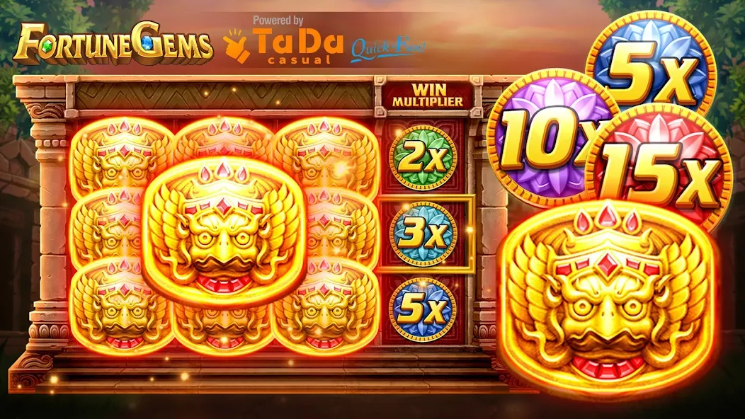 Slot Fortune Gems-TaDa Games (Слот Форчун Гемс)  [МОД Много монет] Screenshot 1