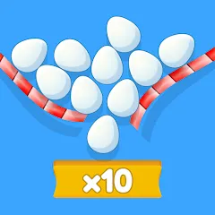 Скачать взлом Eggs & Chickens: Cut Rope Game (Яйца и куры)  [МОД Unlimited Money] - полная версия apk на Андроид