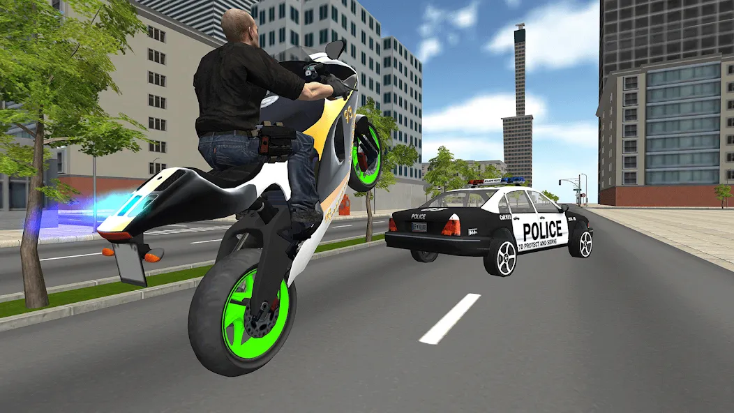 Bike Driving: Police Chase  [МОД Unlimited Money] Screenshot 2