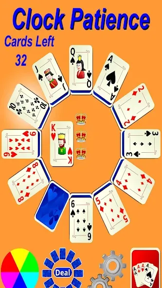 Clock Patience Solitaire (Клок Пэйшенс Солитер)  [МОД Menu] Screenshot 2