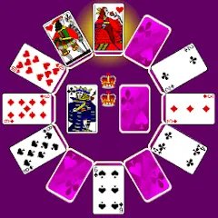 Взломанная Clock Patience Solitaire (Клок Пэйшенс Солитер)  [МОД Menu] - последняя версия apk на Андроид