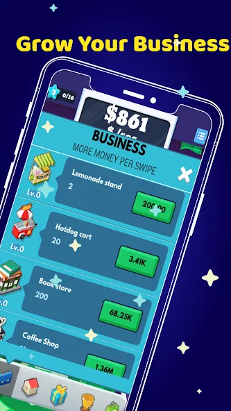 Money Clicker Game -Money Rain  [МОД Unlocked] Screenshot 3
