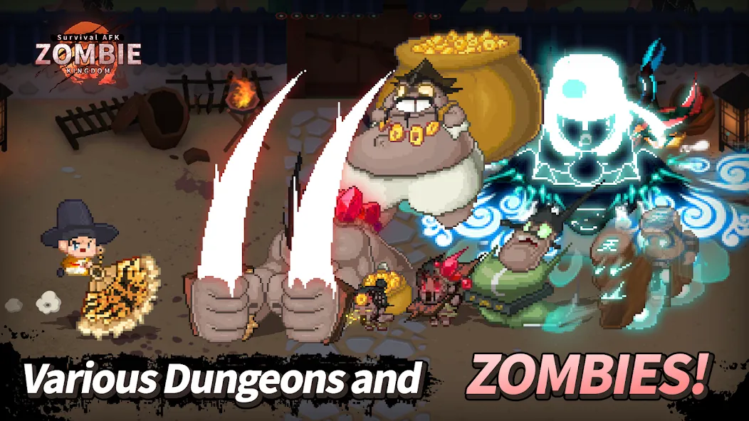 ZOMBIE Kingdom : Idle RPG (ЗОМБИ Кингдом)  [МОД Много денег] Screenshot 3