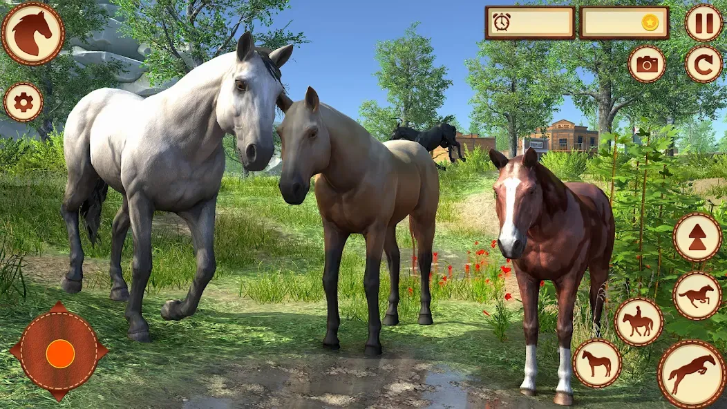 Virtual Wild Horse Family Sim (Виртуальное семейство диких лошадей)  [МОД Unlimited Money] Screenshot 5