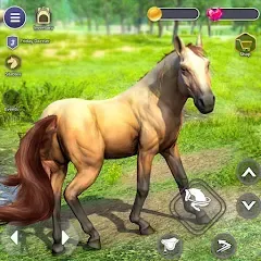 Скачать взломанную Virtual Wild Horse Family Sim (Виртуальное семейство диких лошадей)  [МОД Unlimited Money] - стабильная версия apk на Андроид