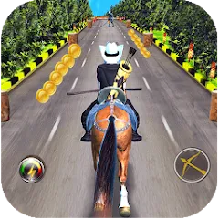 Взломанная Cowboy Horse Run  [МОД Бесконечные деньги] - стабильная версия apk на Андроид