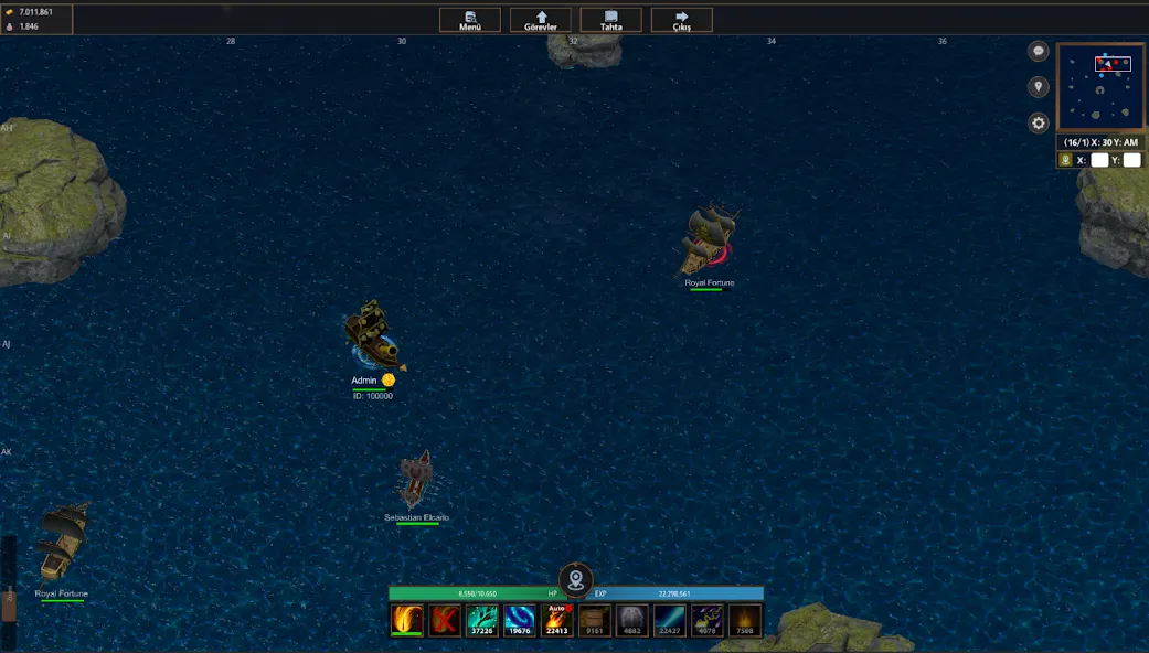 Battle of Sea: Pirate Fight (Битва на море)  [МОД Много денег] Screenshot 1