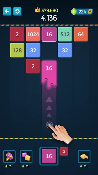 1M - Merge Number Block Puzzle  [МОД Unlimited Money] Screenshot 1