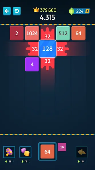 1M - Merge Number Block Puzzle  [МОД Unlimited Money] Screenshot 2