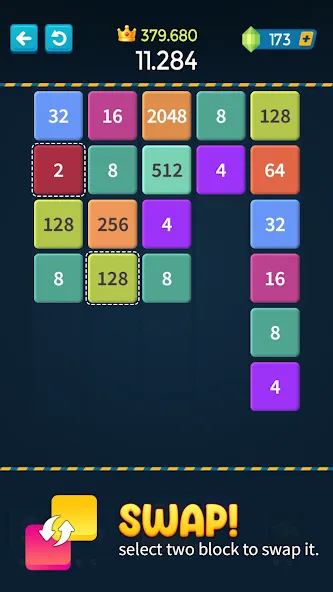 1M - Merge Number Block Puzzle  [МОД Unlimited Money] Screenshot 4