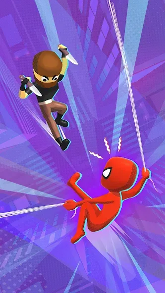 Web Master: Stickman Superhero (Вебмастер)  [МОД Бесконечные деньги] Screenshot 1