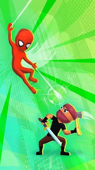 Web Master: Stickman Superhero (Вебмастер)  [МОД Бесконечные деньги] Screenshot 2