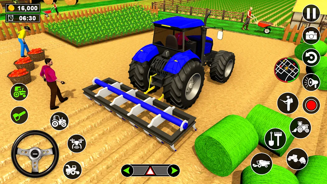 Real Tractor Driving Simulator (Реальный симулятор вождения трактора)  [МОД Бесконечные деньги] Screenshot 2