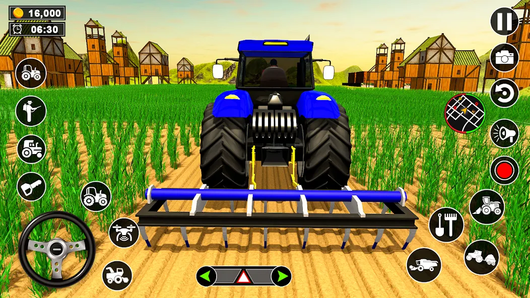 Real Tractor Driving Simulator (Реальный симулятор вождения трактора)  [МОД Бесконечные деньги] Screenshot 3