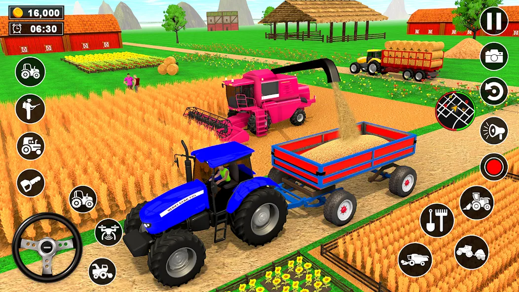 Real Tractor Driving Simulator (Реальный симулятор вождения трактора)  [МОД Бесконечные деньги] Screenshot 5