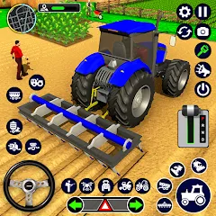 Взломанная Real Tractor Driving Simulator (Реальный симулятор вождения трактора)  [МОД Бесконечные деньги] - стабильная версия apk на Андроид