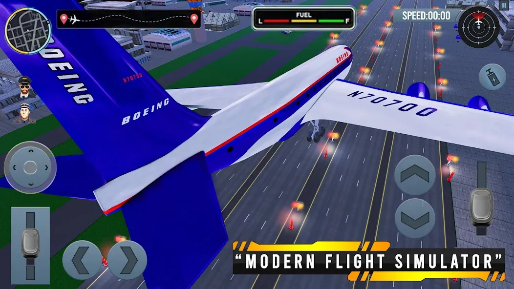 Airplane Simulator Plane Games  [МОД Бесконечные деньги] Screenshot 3