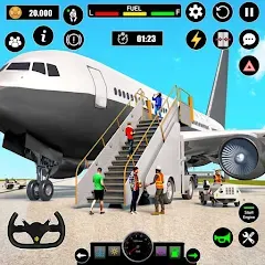 Взломанная Airplane Simulator Plane Games  [МОД Бесконечные деньги] - стабильная версия apk на Андроид