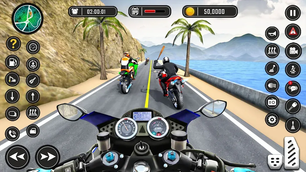 Bike Racing Games - Bike Game (Байк Рейсинг Геймс)  [МОД Меню] Screenshot 1