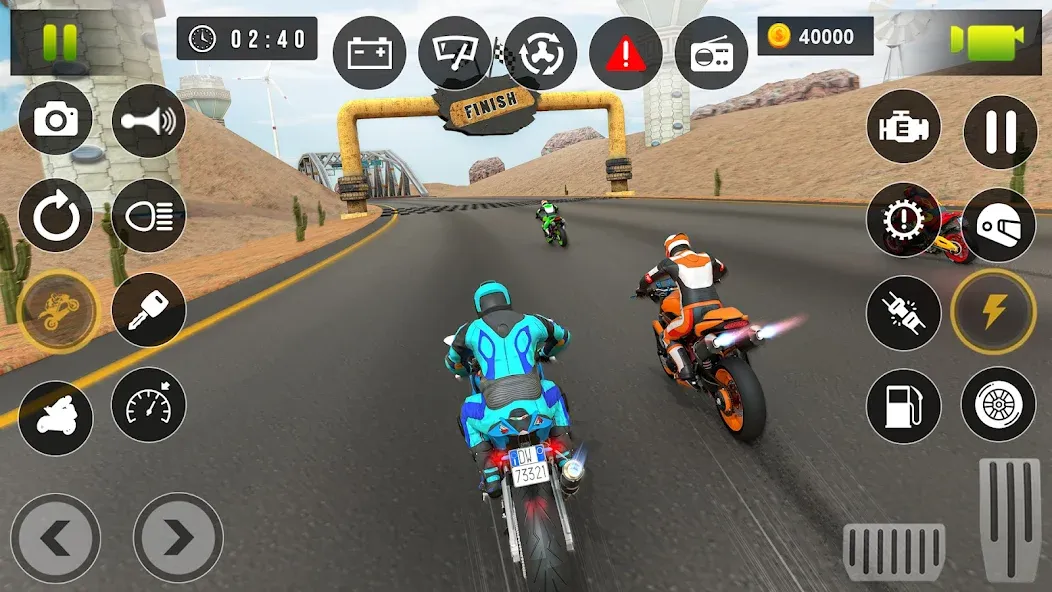 Bike Racing Games - Bike Game (Байк Рейсинг Геймс)  [МОД Меню] Screenshot 5