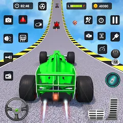 Скачать взломанную Formula Car Stunt - Car Games (Формула автомобиль трюк)  [МОД Меню] - последняя версия apk на Андроид