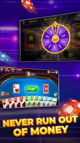 Gin Rummy - Card Game (Джин Рами)  [МОД Unlimited Money] Screenshot 4