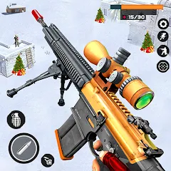 Скачать взломанную Banduk Game - Sniper Gun Games (Снайперская Война 3D)  [МОД Много монет] - последняя версия apk на Андроид