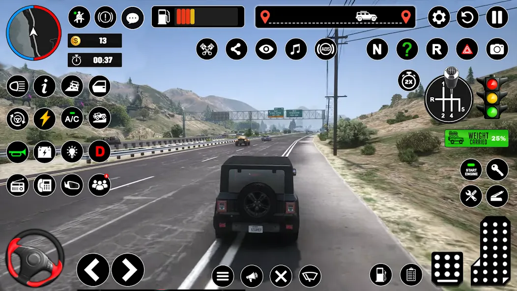 Offroad Jeep Driving & Parking  [МОД Unlimited Money] Screenshot 1