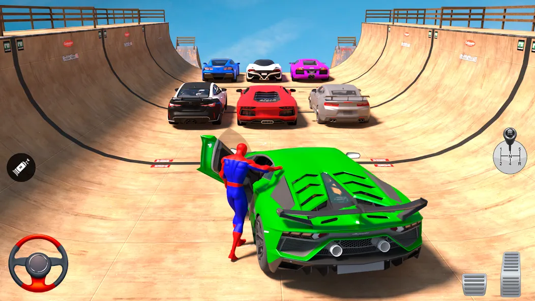 Superhero Car: Mega Ramp Games (Рамп Кар Гейм)  [МОД Unlocked] Screenshot 1