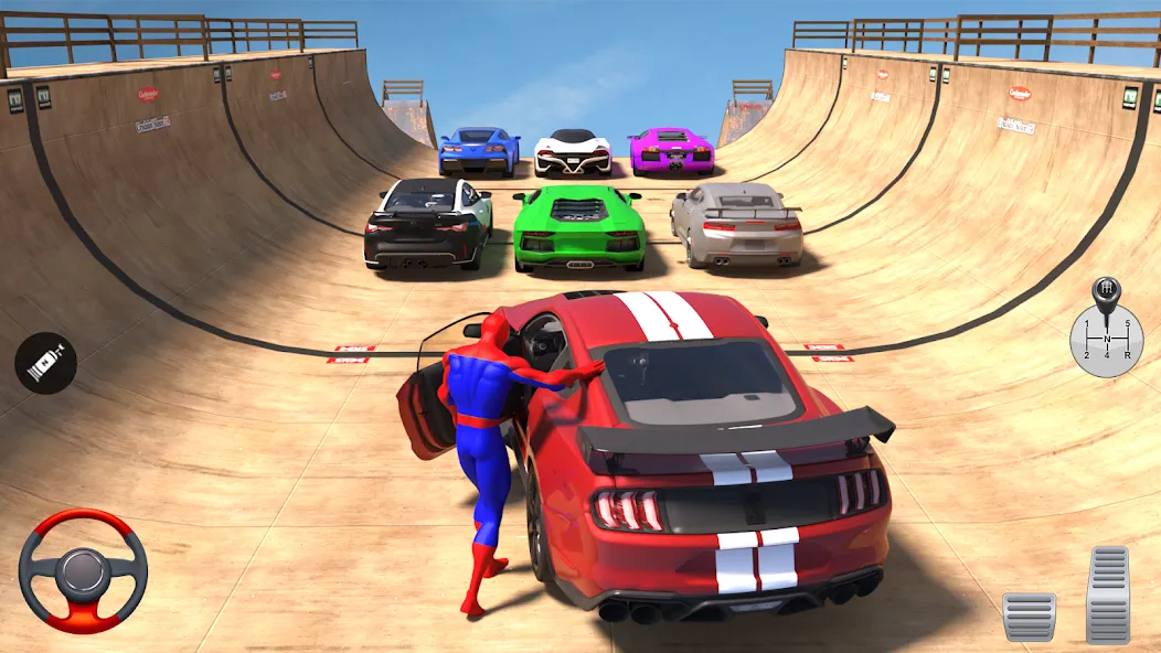 Superhero Car: Mega Ramp Games (Рамп Кар Гейм)  [МОД Unlocked] Screenshot 3