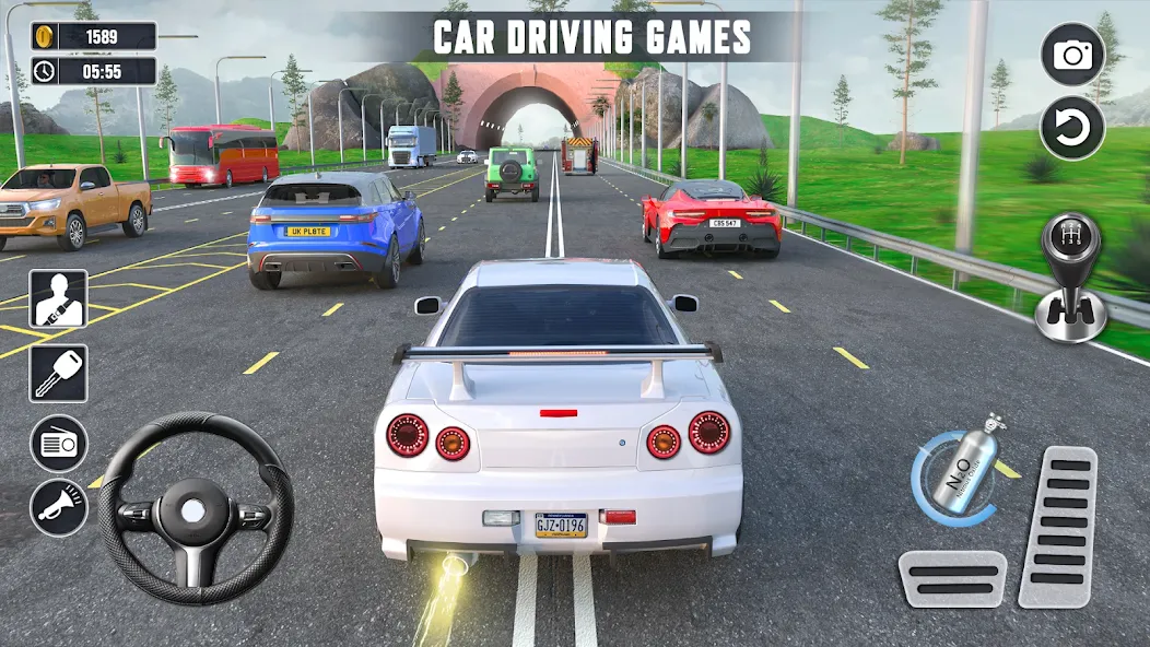 Real Highway Car Racing Games  [МОД Menu] Screenshot 1