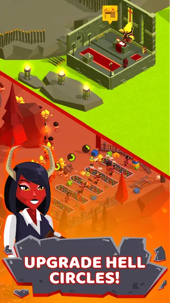 Hell: Idle Evil Tycoon Sim (Хелл)  [МОД Бесконечные монеты] Screenshot 2