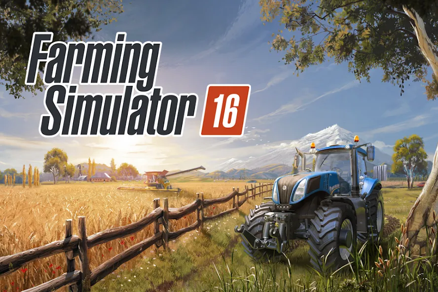 Farming Simulator 16 (Фарминг Симулятор 16)  [МОД Бесконечные деньги] Screenshot 1