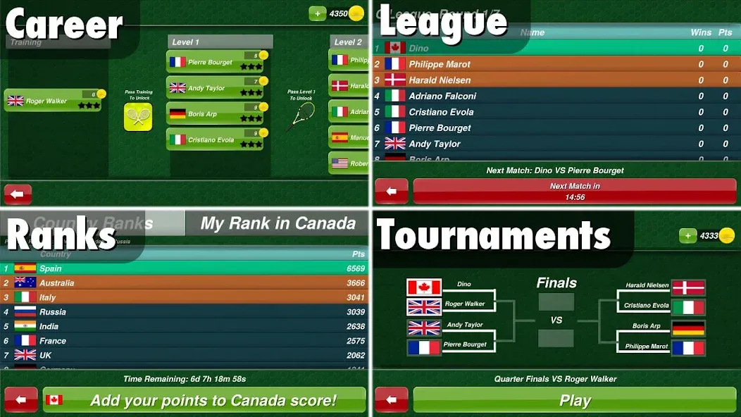Tennis Champion 3D - Online Sp  [МОД Много монет] Screenshot 3
