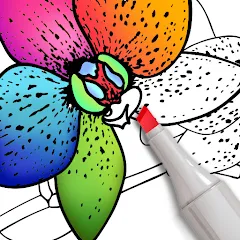 Скачать взлом Coloring for adults offline  [МОД Много монет] - полная версия apk на Андроид