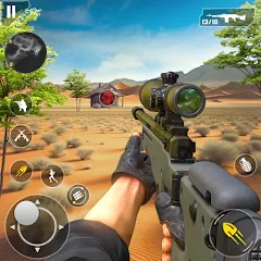 Скачать взломанную Fps Shooting Gun War: Gun Game  [МОД Много денег] - полная версия apk на Андроид