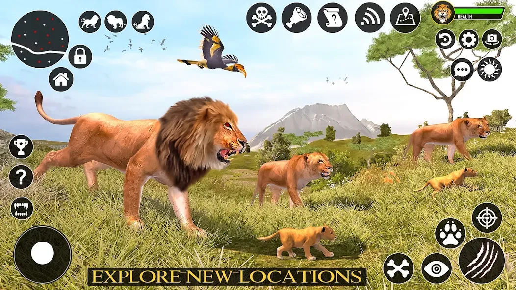 Ultimate Lion Simulator Game (Лайон Симулятор)  [МОД Меню] Screenshot 2