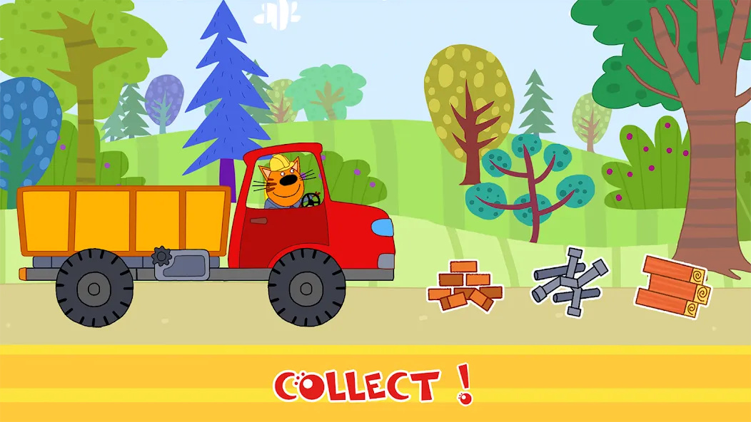 Kid-E-Cats Cars, Build a house  [МОД Все открыто] Screenshot 4