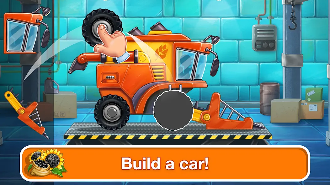 Tractor, car: kids farm games  [МОД Mega Pack] Screenshot 1