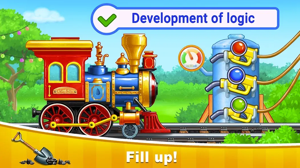 Train Games for Kids: station  [МОД Menu] Screenshot 2