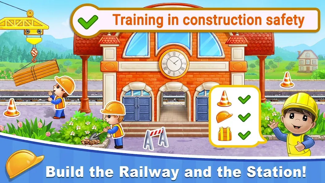 Train Games for Kids: station  [МОД Menu] Screenshot 3