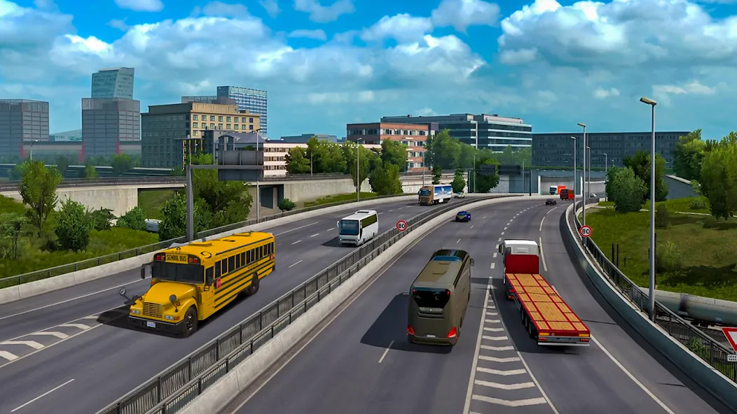 School Bus Transport Simulator (Школьный Автобусный Транспортный Симулятор)  [МОД Все открыто] Screenshot 4