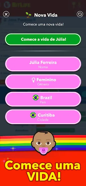 BitLife BR - Simulação de vida (БитЛайф БР)  [МОД Бесконечные монеты] Screenshot 1