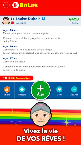 BitLife Français  [МОД Много монет] Screenshot 4