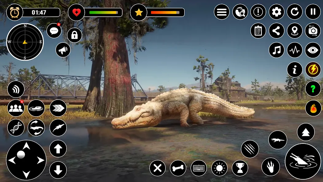 Animal Crocodile Attack Sim (Энимал Крокодайл Аттак Сим)  [МОД Все открыто] Screenshot 4