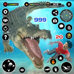 Взлом Animal Crocodile Attack Sim (Энимал Крокодайл Аттак Сим)  [МОД Все открыто] - стабильная версия apk на Андроид